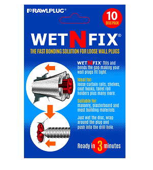 WetNFix the fast bonding solution for loose wall plugs